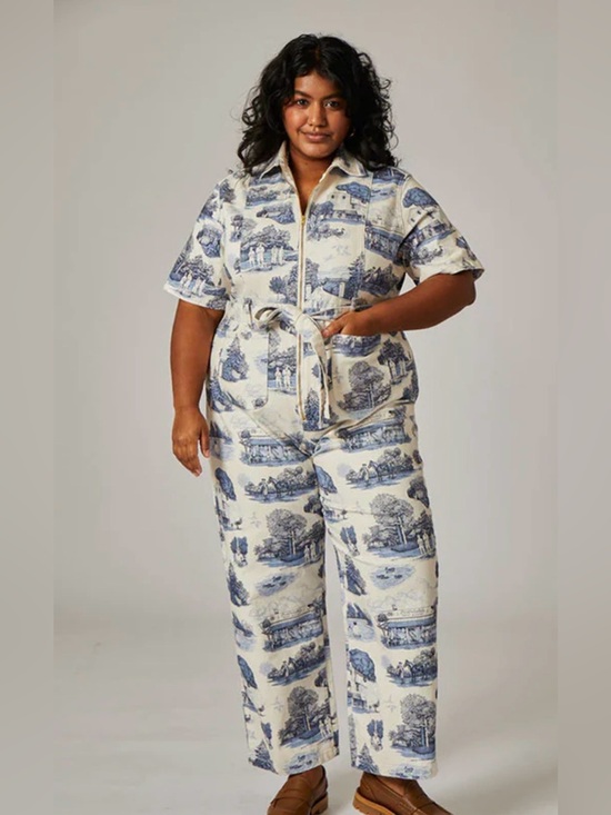 Rachel Antonoff Pants - Rachel Antonoff Sal Jumpsuit in Tony’s Toile 15